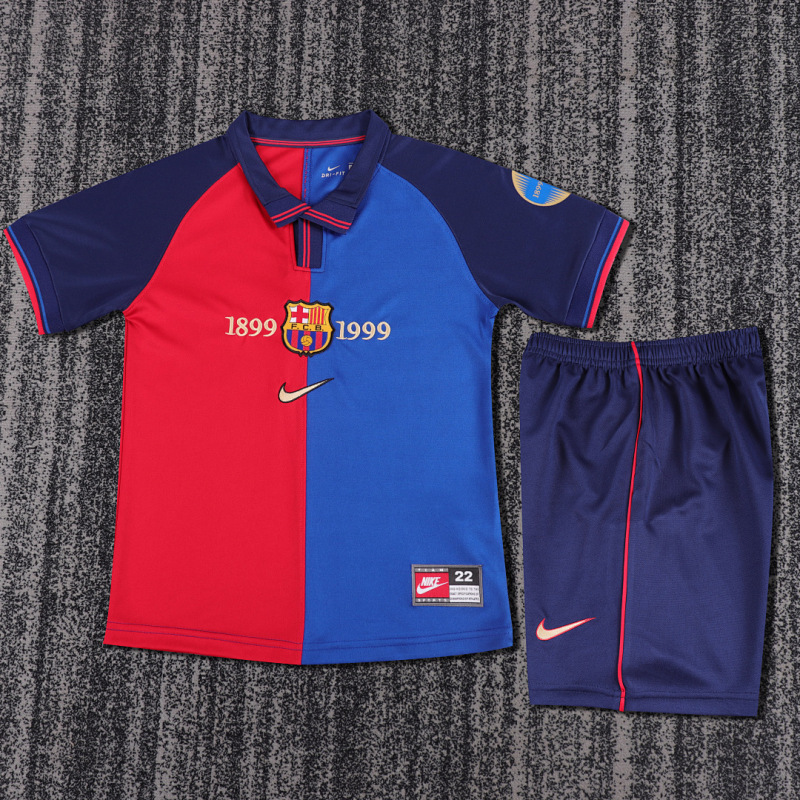 100th Barcelona home Kids Retro kit