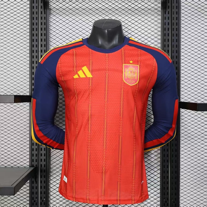 2026 FIFA World Cup Long-sleeved Spain home Player version