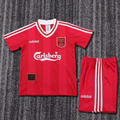 9596 season Liverpool F.C. home Kids Retro kit