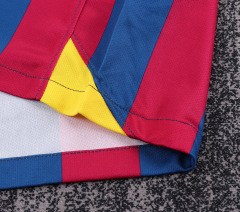 0506 Long-sleeved Barcelona home Kids Retro kit
