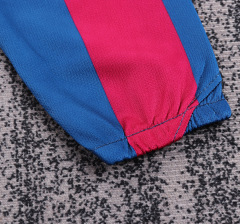 0506 Long-sleeved Barcelona home Kids Retro kit