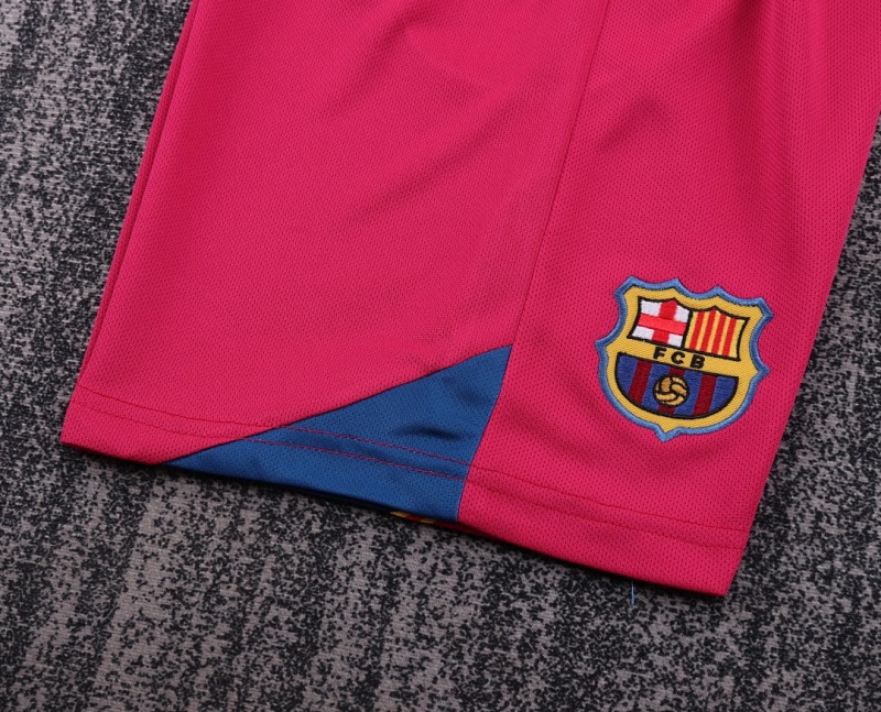 0506 Long-sleeved Barcelona home Kids Retro kit