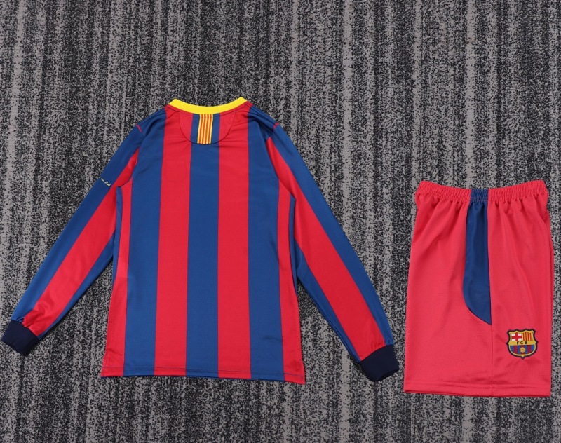 1011 Long-sleeved Barcelona home Kids Retro kit