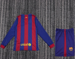 8992 Long-sleeved Barcelona home Kids Retro kit