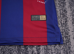 8992 Long-sleeved Barcelona home Kids Retro kit