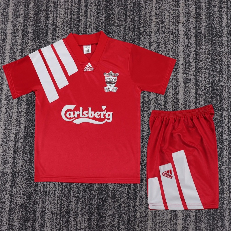 9293 season Liverpool F.C. home Kids Retro kit