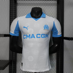 2025-2026 home Marseille Player version Soccer Jerseys