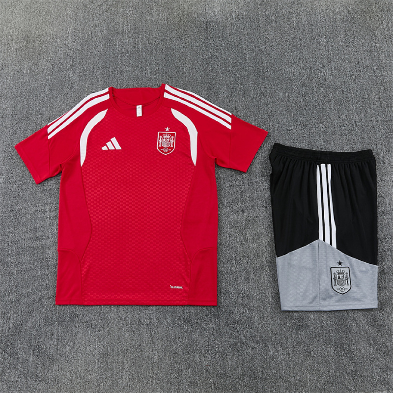 2026 FIFA World Cup Spain Training clothes suit Short sleeve Fan version