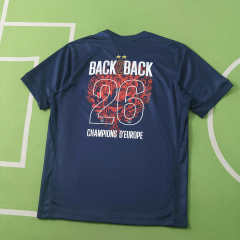 PSG Home Stadium Shirt 2025-26 - Champions of Europe 2026 Print