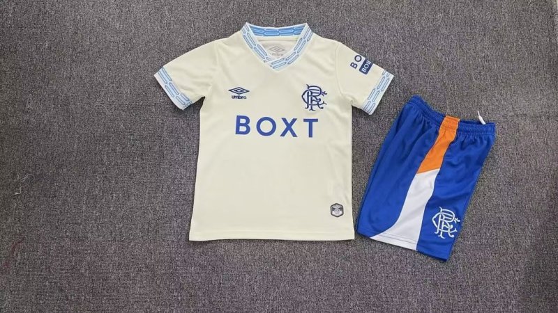 2627 season Glasgow Rangers away Kids kit + free socks