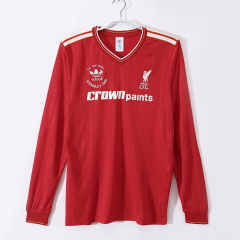 8687 Liverpool home Long sleeved retro Fan version
