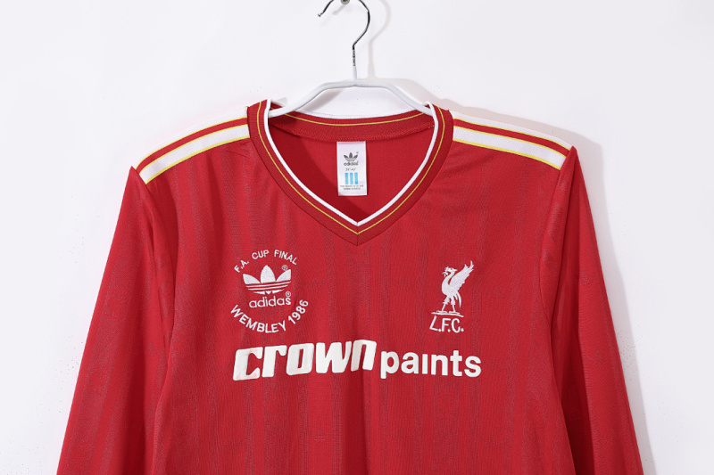 8687 Liverpool home Long sleeved retro Fan version