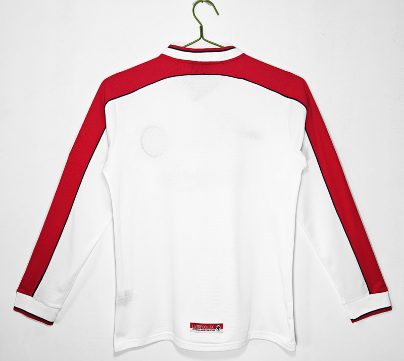 9899 Liverpool away Long sleeved retro Fan version