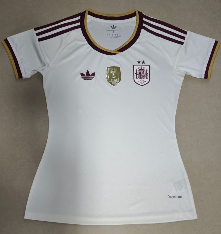 2026 FIFA World Cup Spain away Women's Shirt 2 stars