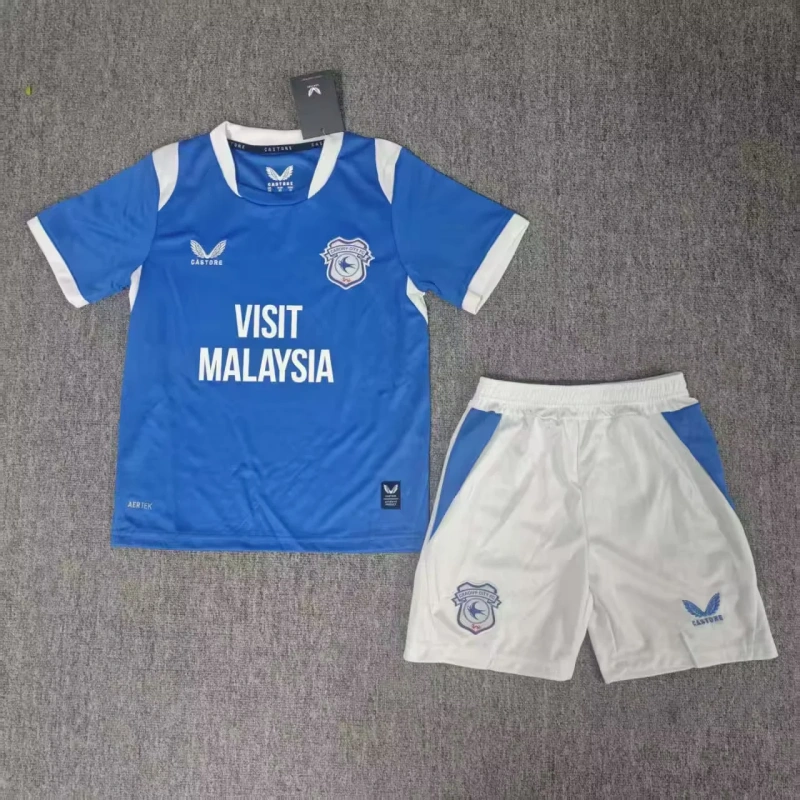 2627 season Cardiff City home Kids kit + free socks