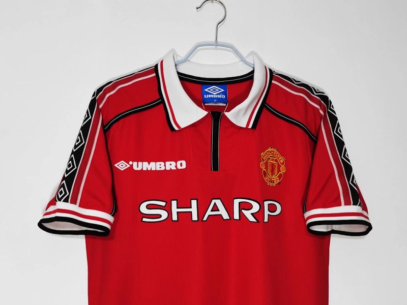 9899 Season Manchester United home retro Fan version