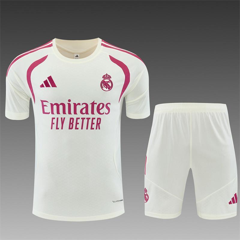 2026 Real Madrid Training clothes suit Short sleeve Fan version