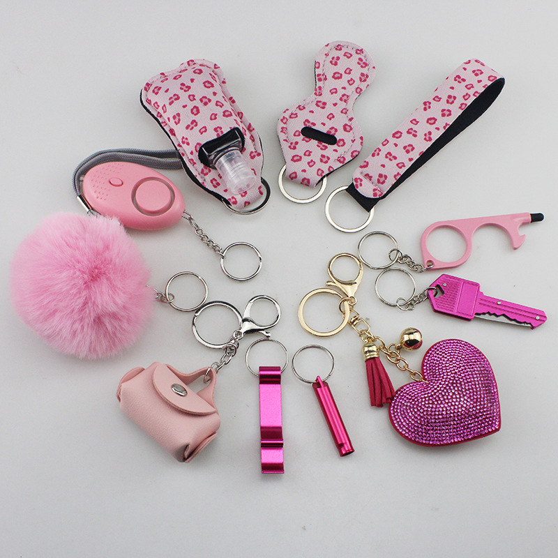 Amazon cross-border self-defense DIY 11-piece keychain