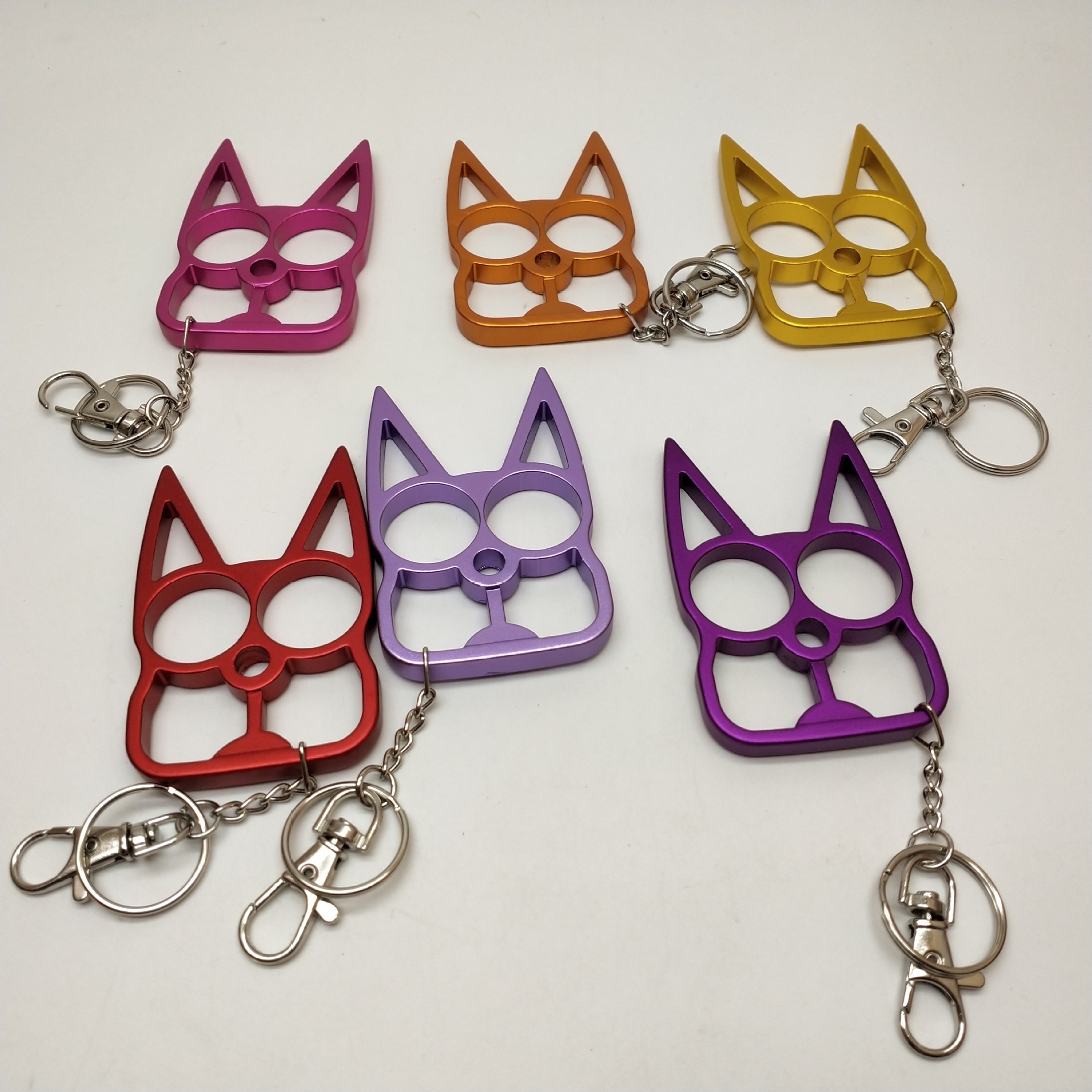 Wholesale Thickened Cat Knuckle Keychain