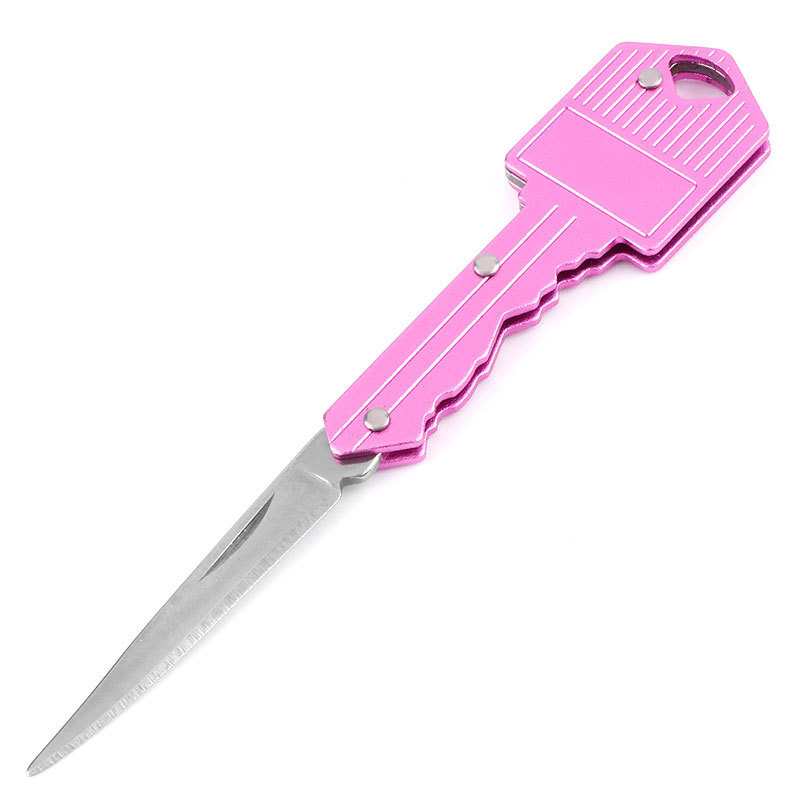 New heart-shaped mini knife multi-function key knife outdoor Swiss knife self-defense knife folding fruit knife