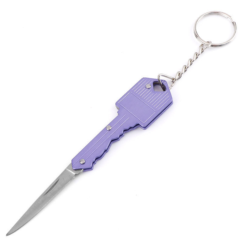 New heart-shaped mini knife multi-function key knife outdoor Swiss knife self-defense knife folding fruit knife
