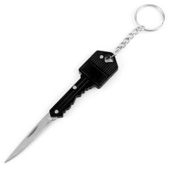 Key knife with chain - black