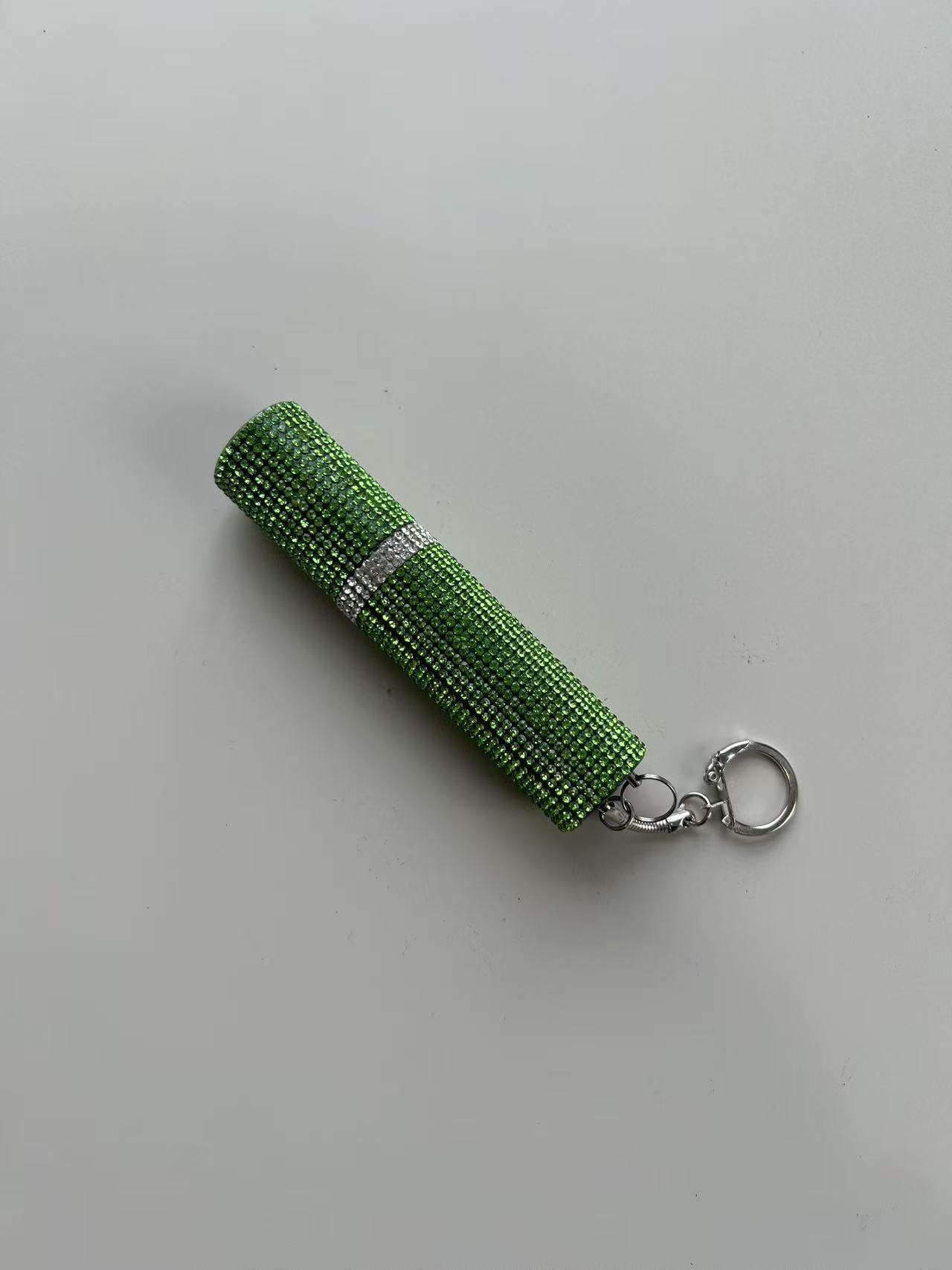 Wholesale 12 color bling self-defense flashlight keychain
