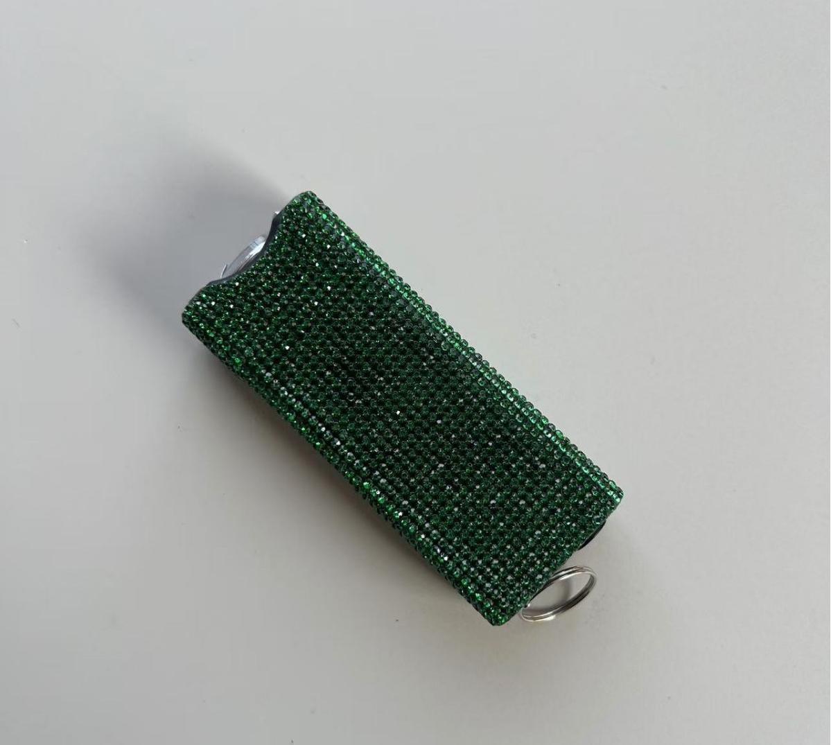 Wholesale 24 colors bling self-defense flashlight keychain