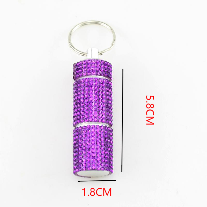 Wholesale bling medicine jar keychain