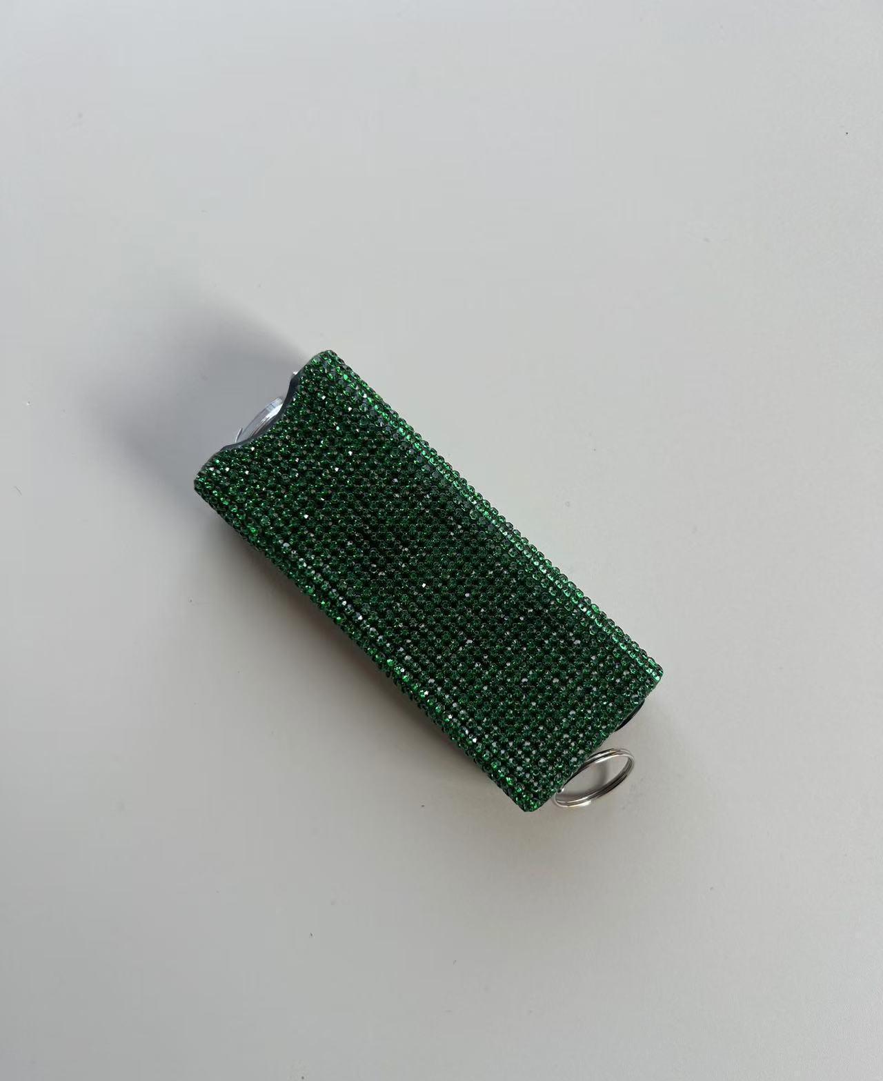 Wholesale 24 colors bling self-defense flashlight keychain