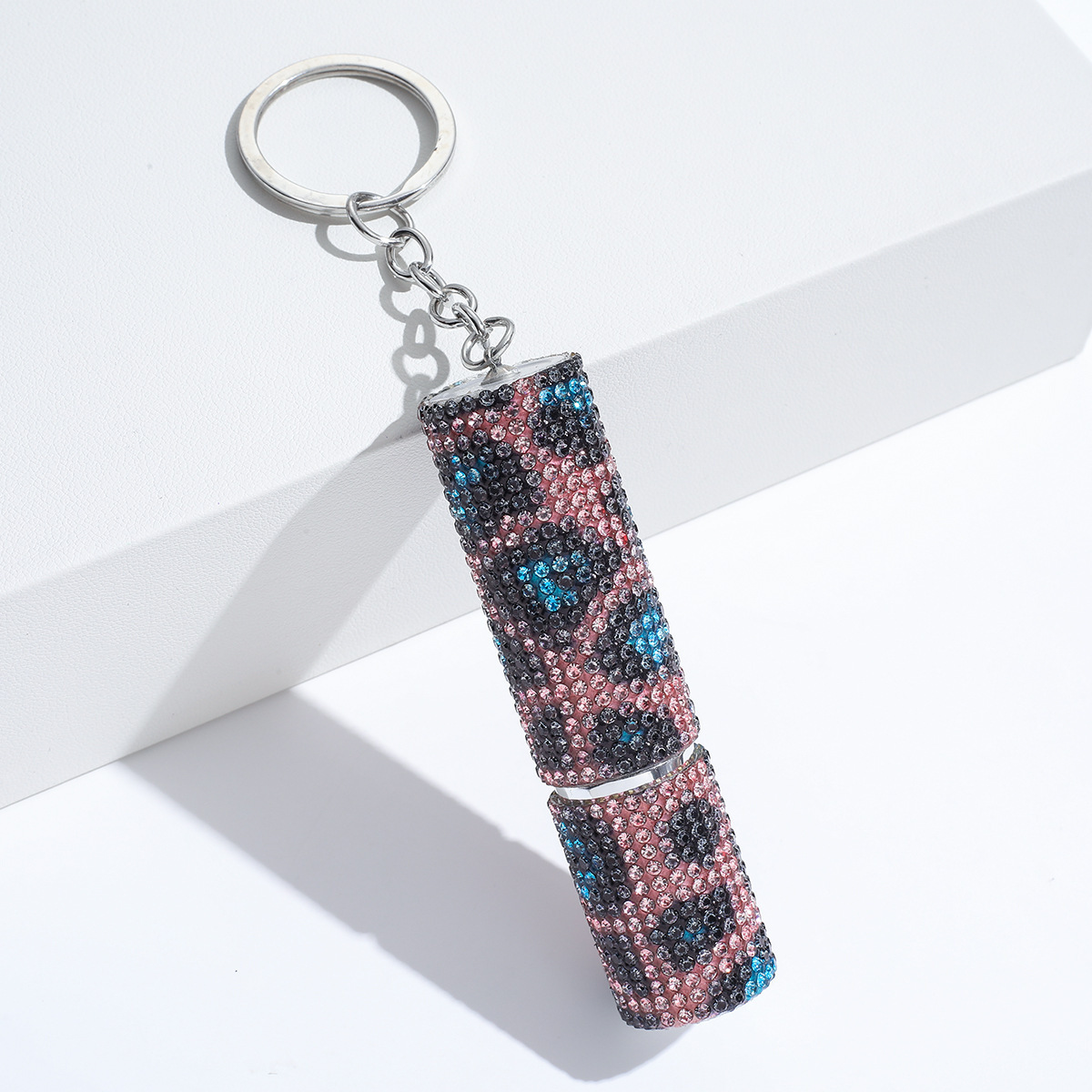 Wholesale bling perfume bottle keychain.