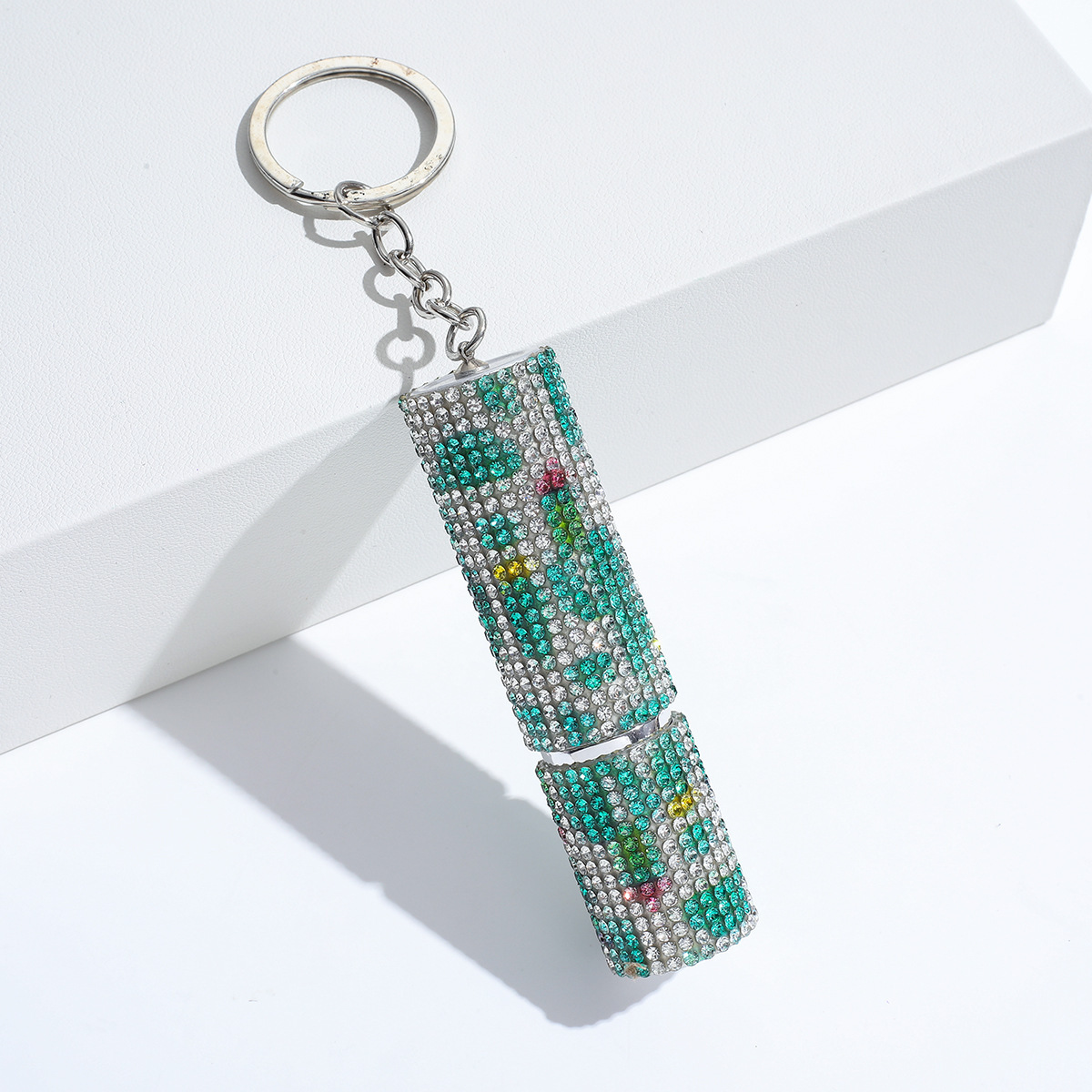 Wholesale bling perfume bottle keychain.