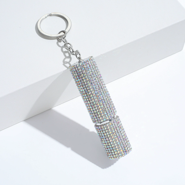 Wholesale 10ML bling perfume bottle keychain.