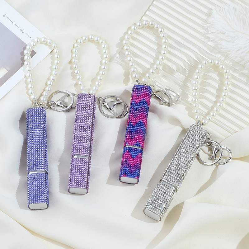 Wholesale bling10ML perfume keychain.