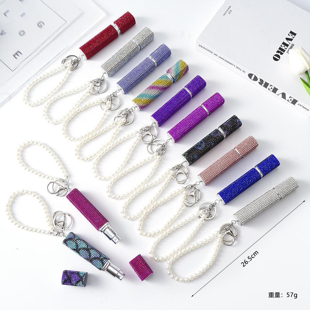 Wholesale bling10ML perfume keychain.