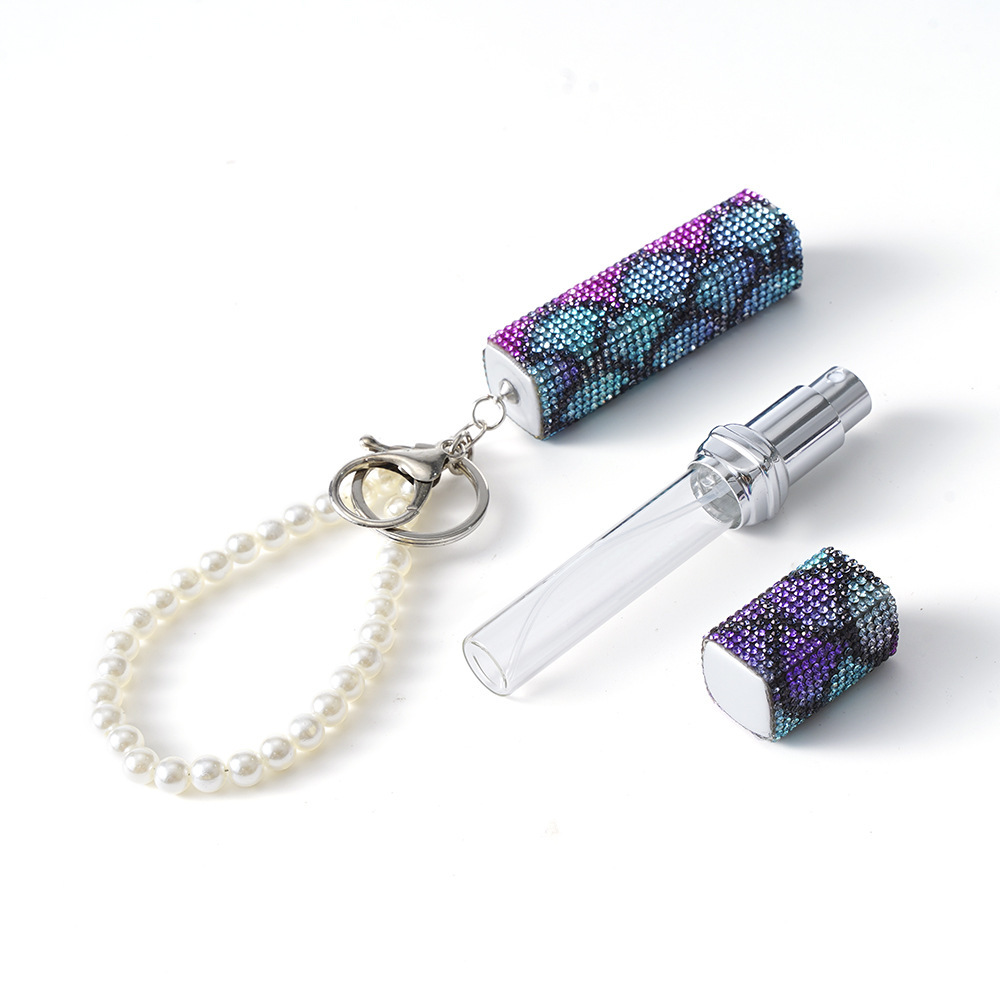 Wholesale bling10ML perfume keychain.
