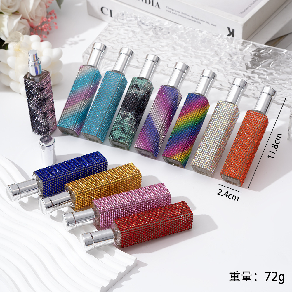 Wholesale 10ML glass bling perfume bottle.