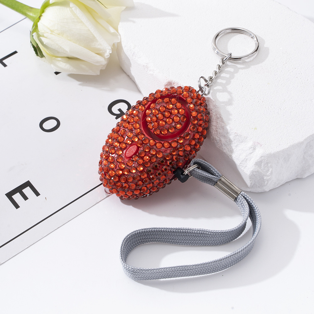 Wholesale 10 colors bling alarm keychain.