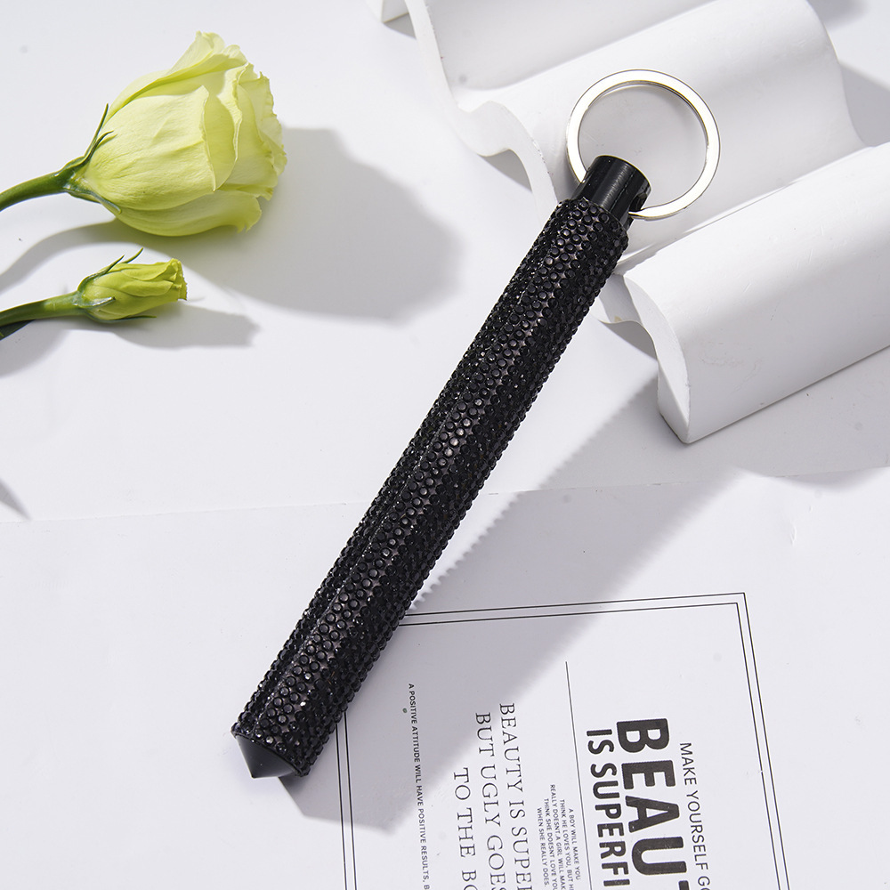 Wholesale round head bling self-defense stick/window breaker keychain.