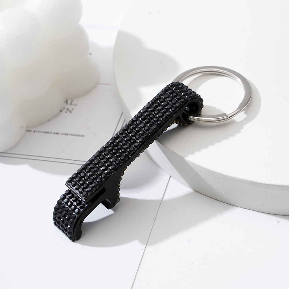 Wholesale bling bottle opener keychain.