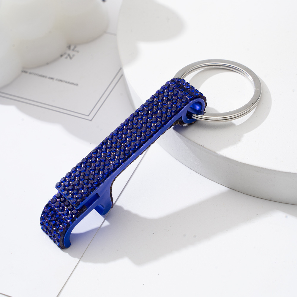 Wholesale bling bottle opener keychain.