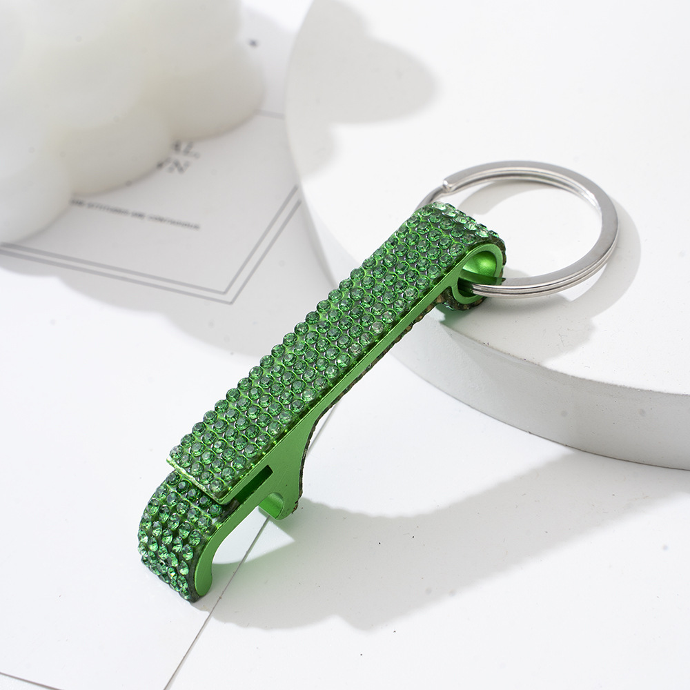 Wholesale bling bottle opener keychain.
