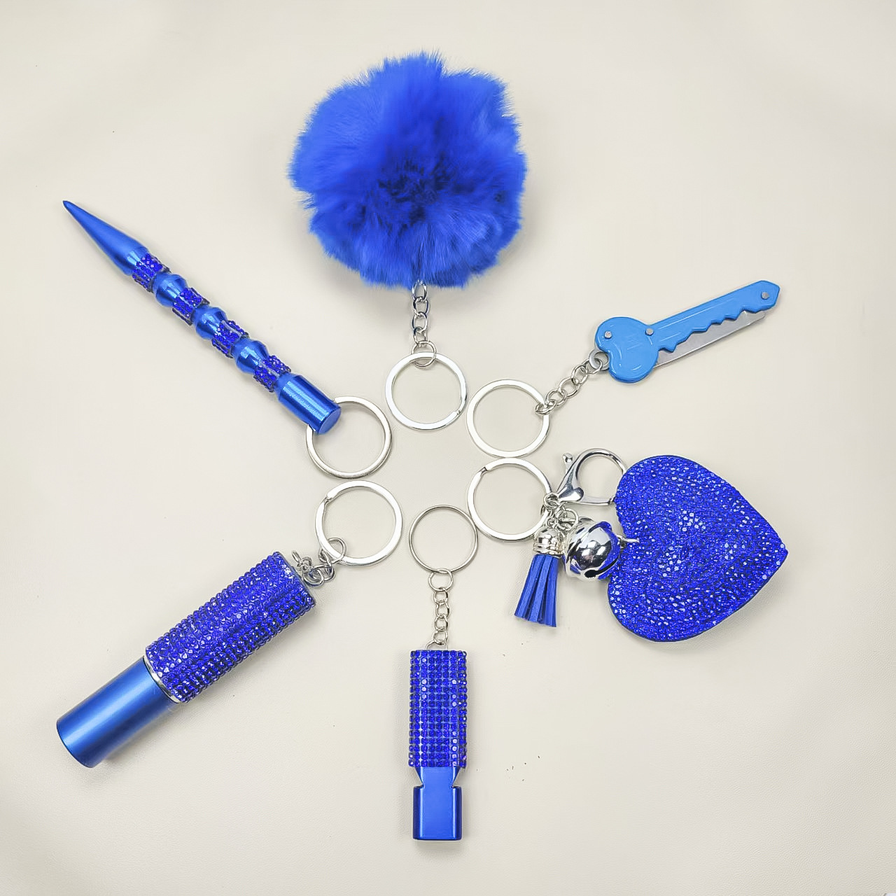 Wholesale 6-piece keychain set