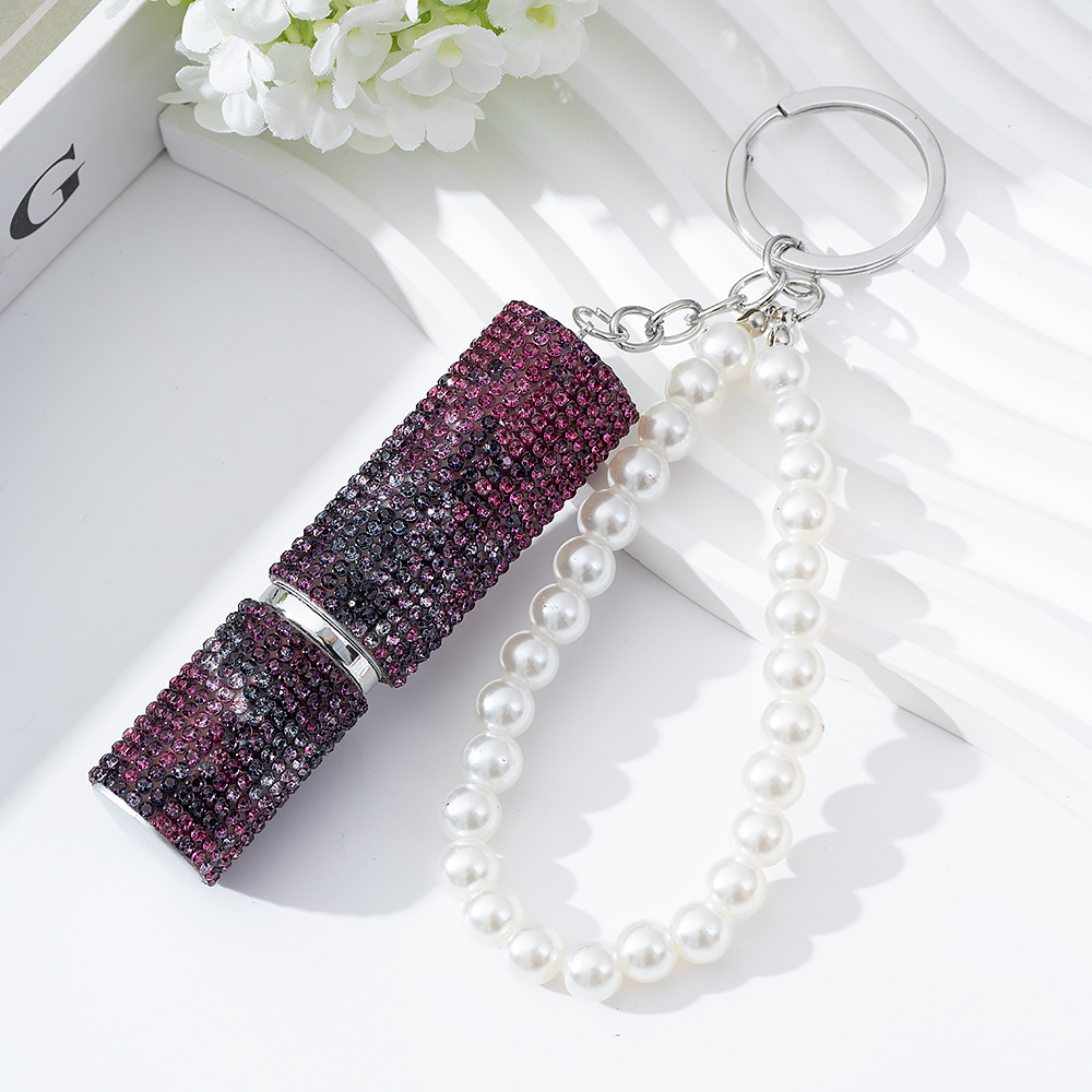Wholesale 5ML bling perfume bottle keychain.