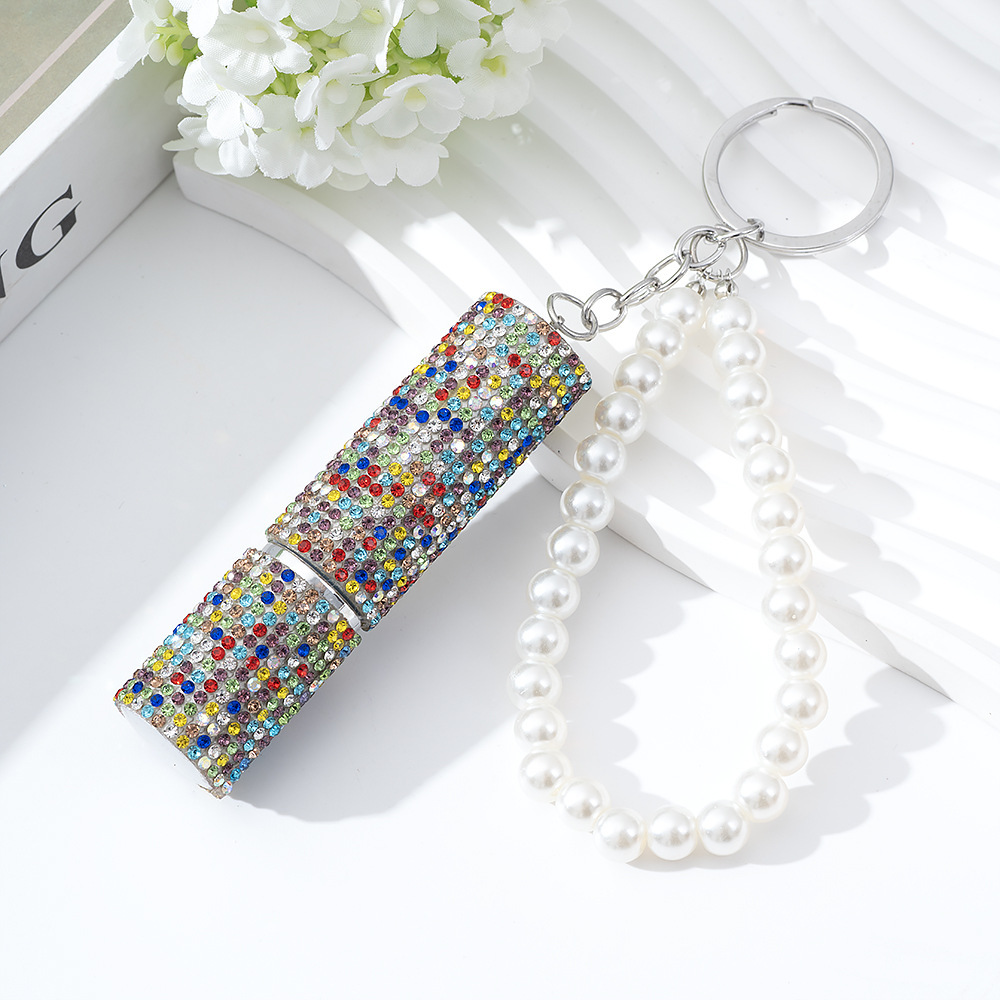 Wholesale 5ML bling perfume bottle keychain.