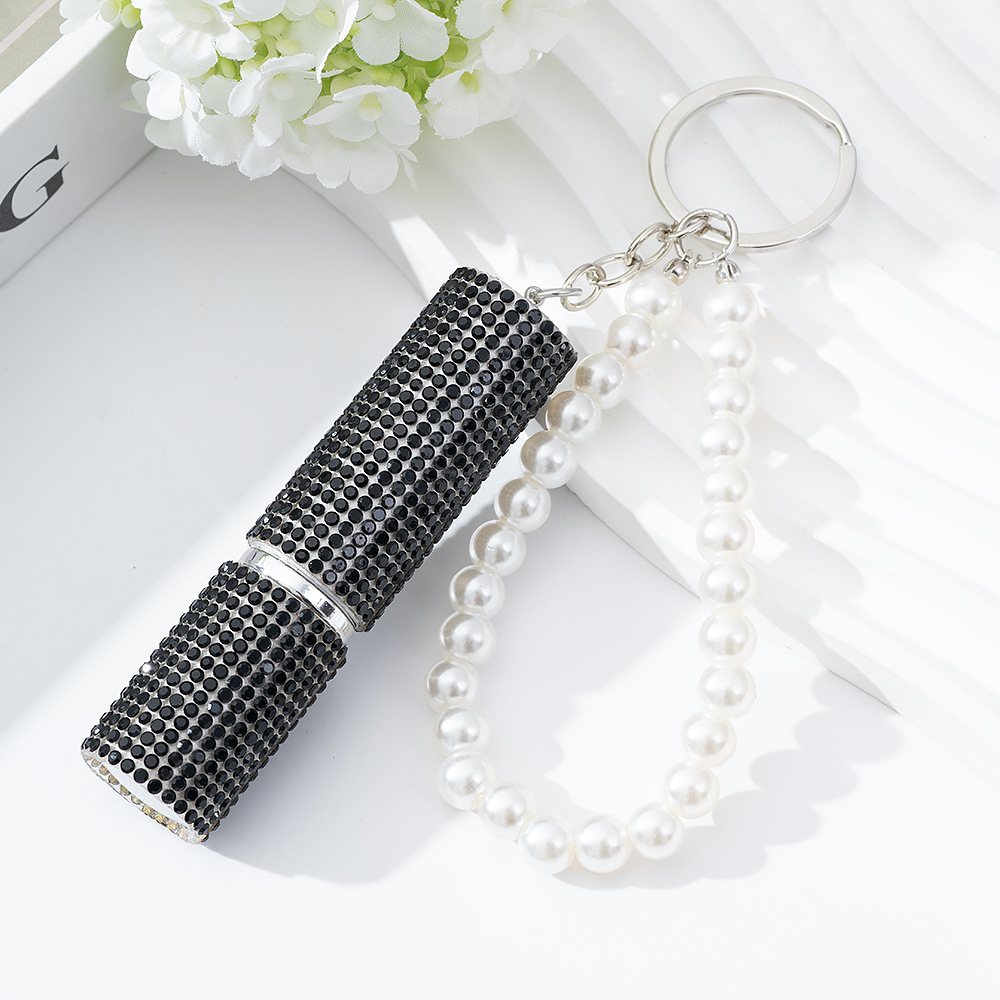 Wholesale 5ML bling perfume bottle keychain.