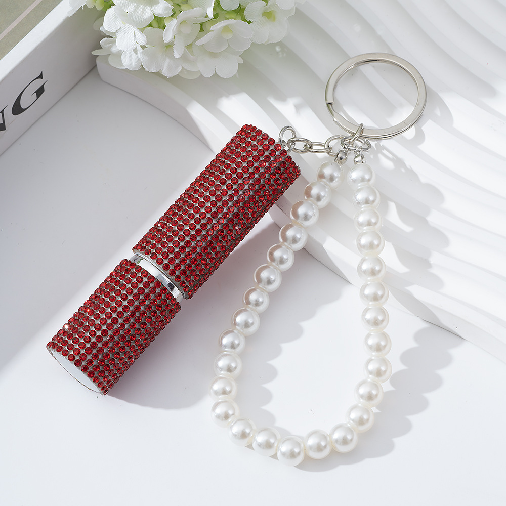 Wholesale 5ML bling perfume bottle keychain.