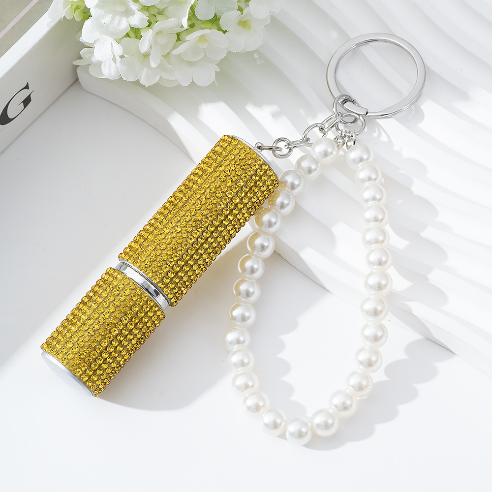 Wholesale 5ML bling perfume bottle keychain.
