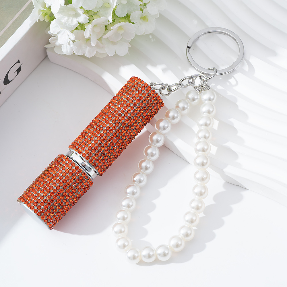 Wholesale 5ML bling perfume bottle keychain.