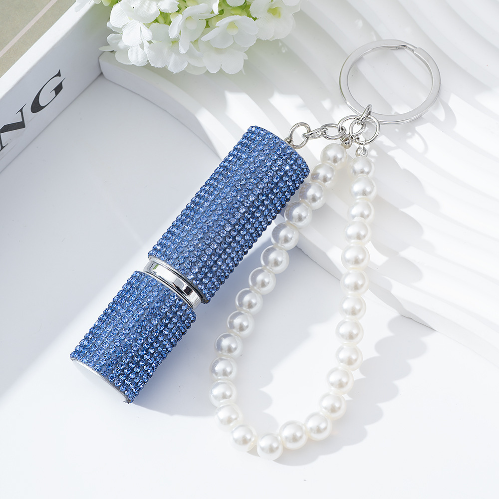 Wholesale 5ML bling perfume bottle keychain.